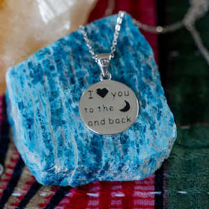 Love: I Love U to The Moon & Back Necklace