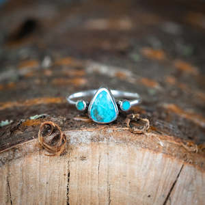 Triple Turquoise Ring