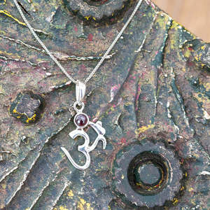 Om Amethyst Necklace