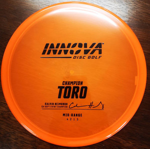 Products: Innova Toro (Champion) Calvin Heimburg Signature Vortica Disc Golf