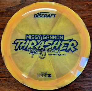 Products: Discraft Thrasher (Z-Swirl) Missy Gannon Tour Series Vortica Disc Golf
