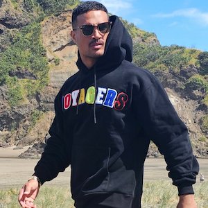 The Legacy Collection: Heavy Oversized Multi-Colour Hood Black