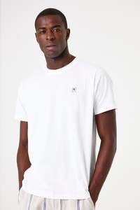 White Tee Back Print