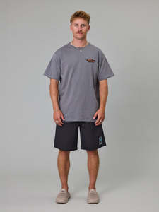 Cracks & Crevasses Sea Tee - Charcoal