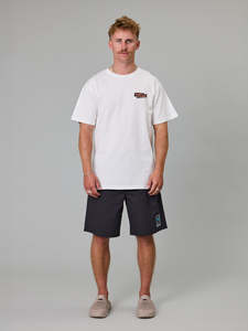 Mens: Cracks & Crevasses Sea Tee - White