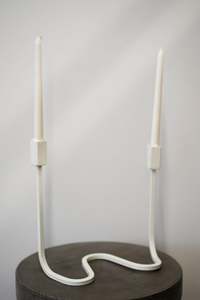 Accessories: Wiggle Candelabra - Off White