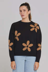 Knitwear: Petal Jumper - Winter Petal
