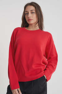 Knitwear: Neve Crew - Cherry