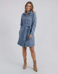 Foxwood: Riley Denim Dress - Blue