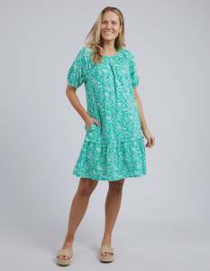 Foxwood: Bloom Dress - Emerald Print