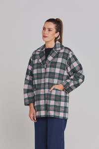 Tillie Coat - Emerald Blush