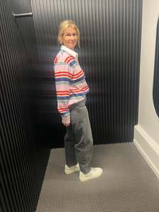 Whats New: Chyla Barrel Jean -  Dark Used