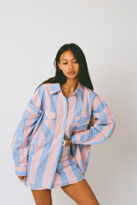 Whats New: Eastern Shirt - Baby Blue/Pink