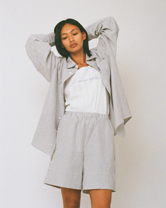 Whats New: Beach Cottage Shirt - Black/White