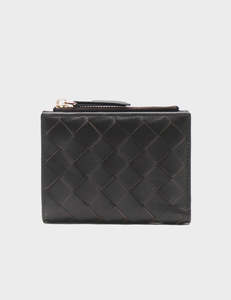 La Tribe: Woven Wallet - Black Small