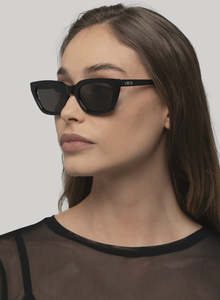 Otra Sunglasses: Nove Sunglasses - Black/Smoke