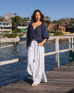 Willow Blouse - Navy