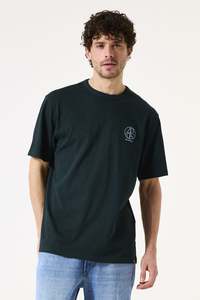 Mens: T Shirt large Back Print - Conifere