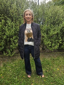 Whats New: Knee Length Double Zip Coat - Black