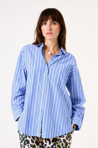 Whats New: Blue and White Stripe Shirt