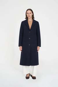 Oscar Coat- Dark Navy