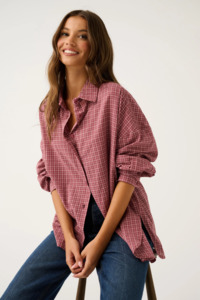 Darby Shirt -  Mulberry Check
