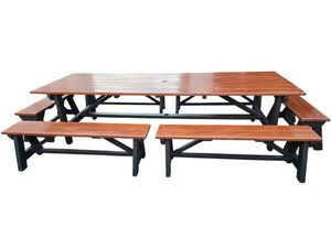 Spacious Outdoor Table Set for Large Gatherings