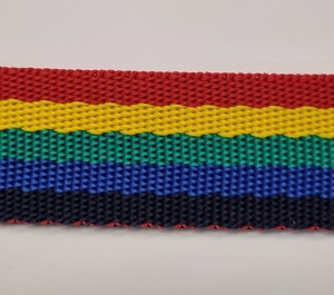 25 mm x 50 metre Rainbow webbing