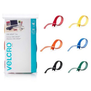 One-wrap Pack of 60 Coloured Cable Ties
