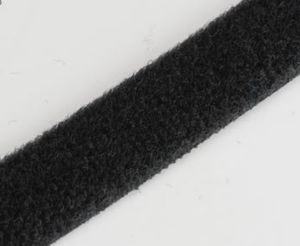 16 mm x 50 yds Black Soft & Flexible loop tape