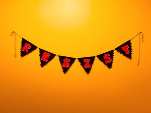 Textiles: RESIST Bunting