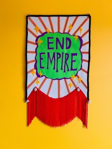 Textiles: END EMPIRE mini banner (2025)