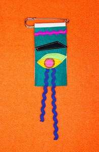 Accessories: Grief Brooch – Black Spock Purple Tears