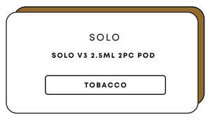 Vapes: Solo V3 2.5mL 3k 2pc Pod