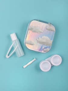 Contact Lens Case - Iridescent Cloud