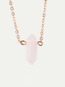 Gemstone Double Point Pendant