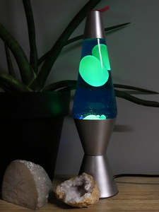 Liquid Lamp Silver / Blue / Yellow