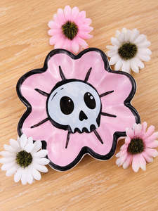 Flower Skull Trinket Dish