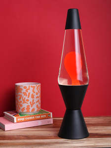 Liquid Lamp Black / Clear / Orange