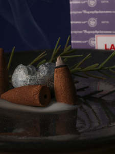 Incense: Satya Lavender Backflow Cones 24pcs