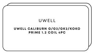 Vape Accessories: Uwell Caliburn G/G2/GK2/Koko Prime 1.2 Coil 4pc