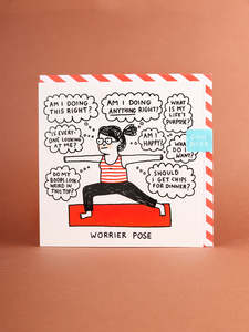 Greeting Cards: Card - Worrier Pose