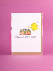Card - Wet my Plants