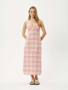 Kayla - Recycled Check Maxi Dress