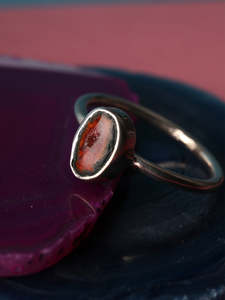 Jewellery Crystal Rings: Geode Sterling Silver Ring