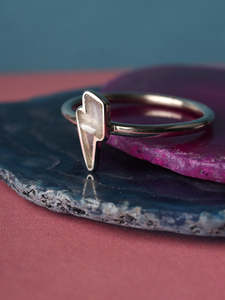 Labradorite Bolt Sterling Silver Ring