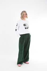 Corduroy Pants - Emerald Green - Pre-order