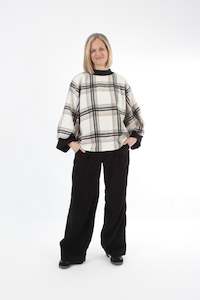 Shirts & Tops: Sonia Top - Wool Check