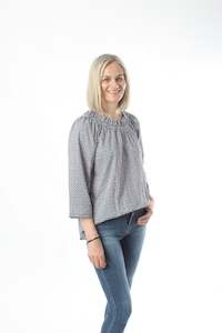 Lulu Tops 1: LuLu Top - Navy Print