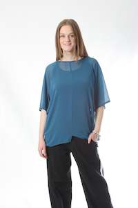 Elle Top: Shelley Top - Ocean